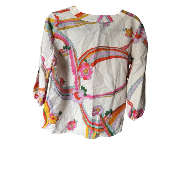 Vilagallo Colorful Floral Blouse - Picture 2 of 10